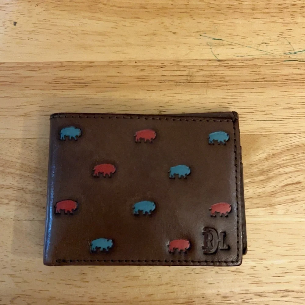 RED DIRT BIFOLD WALLET BISON PATTERN